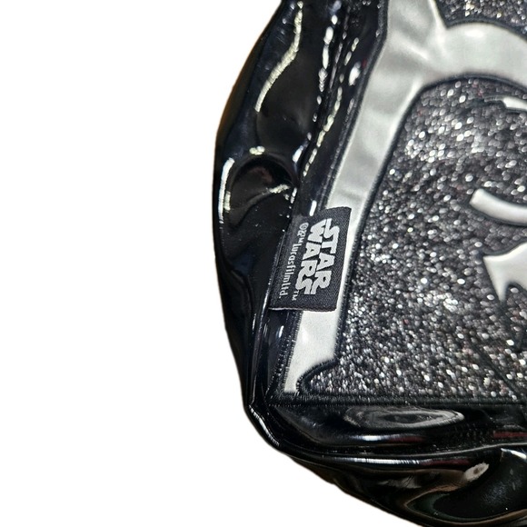 Disney Store Star Wars Darth Vader Glitter Crossbody Bag Purse Pocketbook Black - Picture 3 of 7